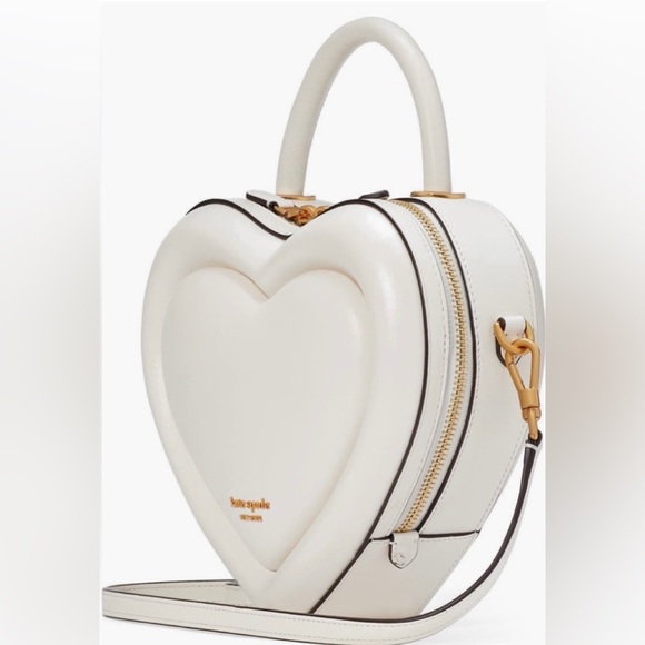 NWT Kate Spade Pitter Patter Smooth 3D Leather Heart Purse - Picture 3 of 8